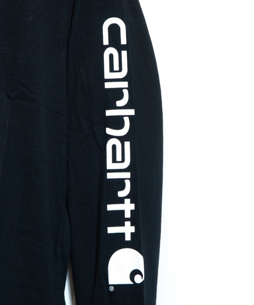 Carhartt（カーハート）の「カーハート袖ロゴLSTEE（CRHTT-K231）（Tシャツ/カットソー・メンズ・ブラック/グレー・S/M/L）」の6枚目の写真