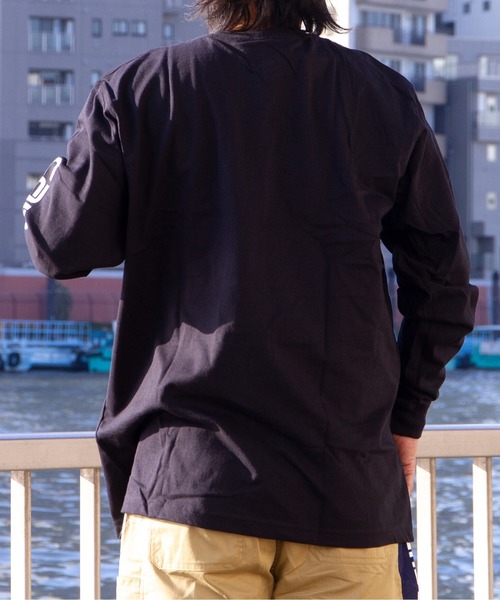 Carhartt（カーハート）の「カーハート袖ロゴLSTEE（CRHTT-K231）（Tシャツ/カットソー・メンズ・ブラック/グレー・S/M/L）」の13枚目の写真