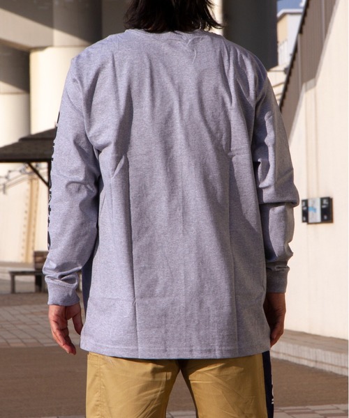 Carhartt（カーハート）の「カーハート袖ロゴLSTEE（CRHTT-K231）（Tシャツ/カットソー・メンズ・ブラック/グレー・S/M/L）」の18枚目の写真