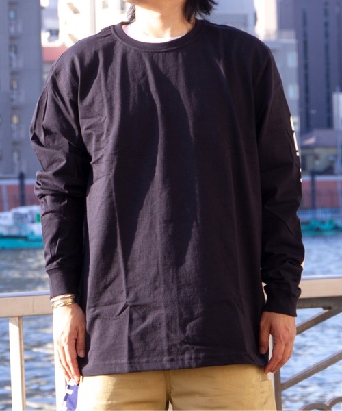 Carhartt（カーハート）の「カーハート袖ロゴLSTEE（CRHTT-K231）（Tシャツ/カットソー・メンズ・ブラック/グレー・S/M/L）」の20枚目の写真