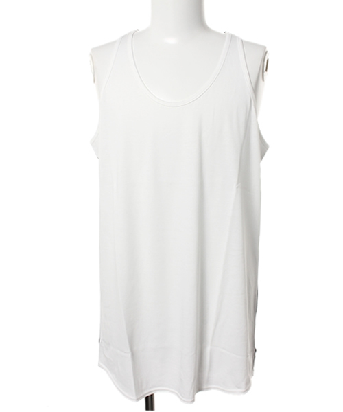 MIDWEST（ミッドウエスト）の「DIET BUTCHER SLIM SKIN×MIDWEST 別注バイカラータンクトップ（タンクトップ・メンズ・ホワイト/ブラック/ブルー・FREE）」の2枚目の写真