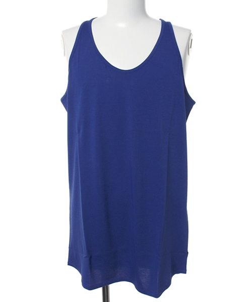 MIDWEST（ミッドウエスト）の「DIET BUTCHER SLIM SKIN×MIDWEST 別注バイカラータンクトップ（タンクトップ・メンズ・ホワイト/ブラック/ブルー・FREE）」の3枚目の写真