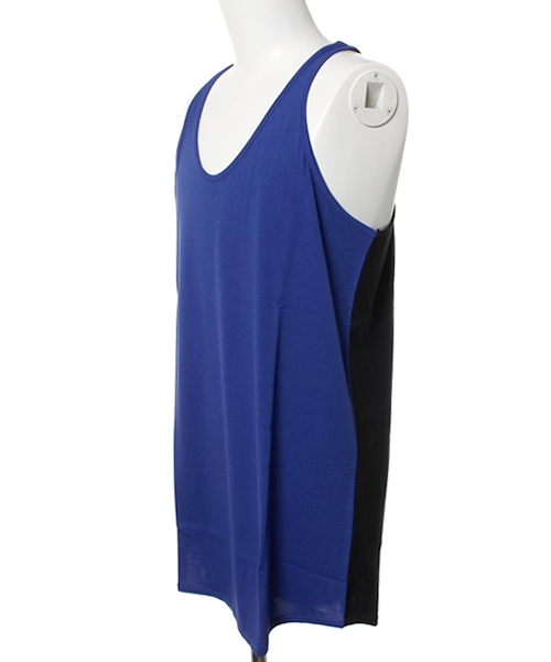 MIDWEST（ミッドウエスト）の「DIET BUTCHER SLIM SKIN×MIDWEST 別注バイカラータンクトップ（タンクトップ・メンズ・ホワイト/ブラック/ブルー・FREE）」の11枚目の写真