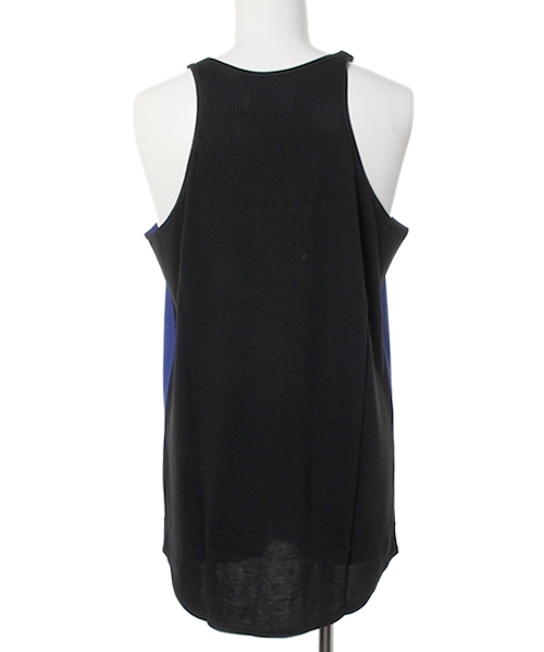 MIDWEST（ミッドウエスト）の「DIET BUTCHER SLIM SKIN×MIDWEST 別注バイカラータンクトップ（タンクトップ・メンズ・ホワイト/ブラック/ブルー・FREE）」の10枚目の写真