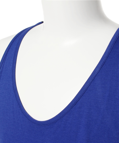 MIDWEST（ミッドウエスト）の「DIET BUTCHER SLIM SKIN×MIDWEST 別注バイカラータンクトップ（タンクトップ・メンズ・ホワイト/ブラック/ブルー・FREE）」の9枚目の写真