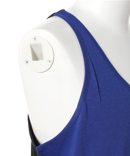 MIDWEST（ミッドウエスト）の「DIET BUTCHER SLIM SKIN×MIDWEST 別注バイカラータンクトップ（タンクトップ・メンズ・ホワイト/ブラック/ブルー・FREE）」の8枚目の写真