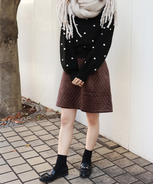 PairPair（ペアペア）の「ぽんぽん付きニット（ニット/セーター・レディース・ブラック/アイボリー/ピンクベージュ・FREE）」の17枚目の写真