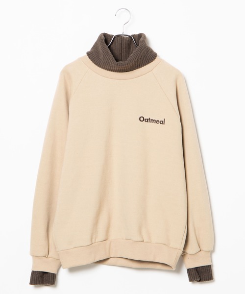 DING（ディング）の「DING/タートルネックoatmeal裏起毛スウェット（スウェット・レディース・ピンク/ベージュ・FREE）」の11枚目の写真