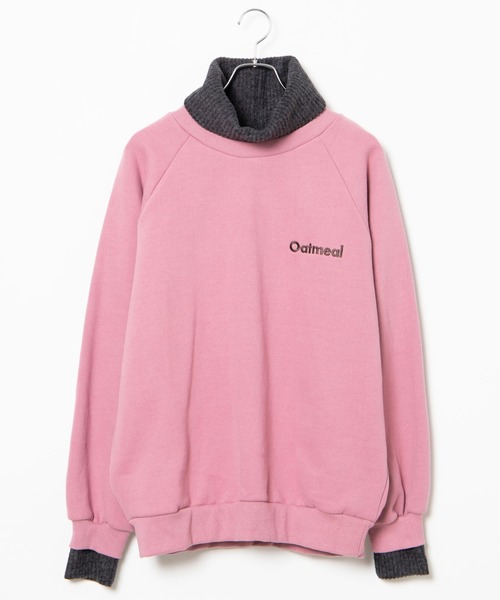 DING（ディング）の「DING/タートルネックoatmeal裏起毛スウェット（スウェット・レディース・ピンク/ベージュ・FREE）」の10枚目の写真