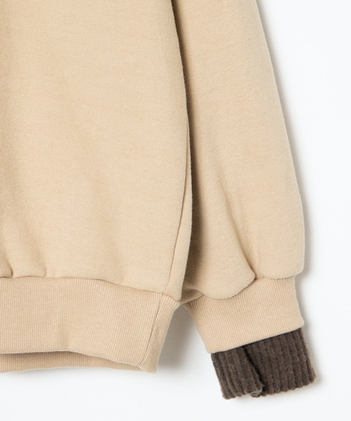DING（ディング）の「DING/タートルネックoatmeal裏起毛スウェット（スウェット・レディース・ピンク/ベージュ・FREE）」の16枚目の写真