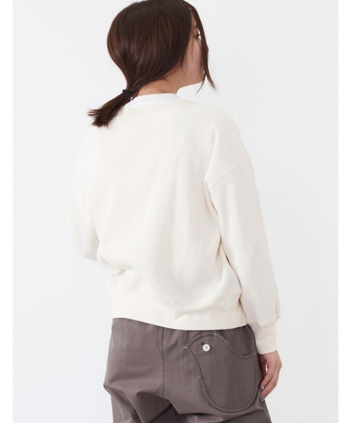 POU DOU DOU（プードゥドゥ）の「ワッフルショートカーディガン（カーディガン/ボレロ・レディース・ブラック/グレー/アイボリー・3）」の13枚目の写真