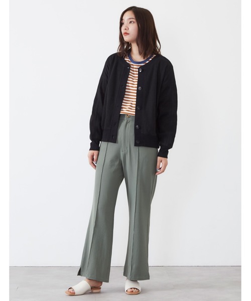 POU DOU DOU（プードゥドゥ）の「ワッフルショートカーディガン（カーディガン/ボレロ・レディース・ブラック/グレー/アイボリー・3）」の16枚目の写真