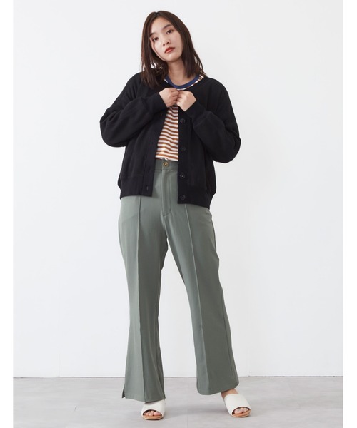 POU DOU DOU（プードゥドゥ）の「ワッフルショートカーディガン（カーディガン/ボレロ・レディース・ブラック/グレー/アイボリー・3）」の17枚目の写真