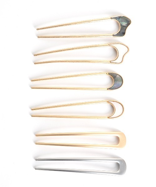 シェル お団子ヘアピン Select Goods トーンセレクトグッズ のファッション Select メタル メタル ヘアピン Resonance ヘアスティック ヘアピン Tone