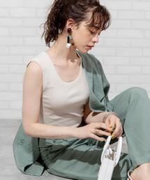 coen | テレコノースリーブ（タンクトップ）(タンクトップ)