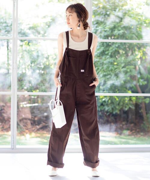 coen（コーエン）の「テレコノースリーブ（タンクトップ）（タンクトップ・レディース・ベージュ/モカ/ブラック・MEDIUM/LARGE）」の15枚目の写真