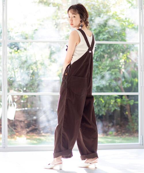 coen（コーエン）の「テレコノースリーブ（タンクトップ）（タンクトップ・レディース・ベージュ/モカ/ブラック・MEDIUM/LARGE）」の16枚目の写真