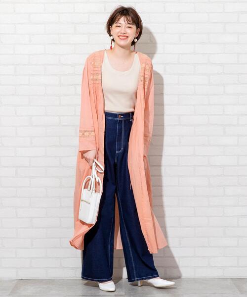 coen（コーエン）の「テレコノースリーブ（タンクトップ）（タンクトップ・レディース・ベージュ/モカ/ブラック・MEDIUM/LARGE）」の7枚目の写真