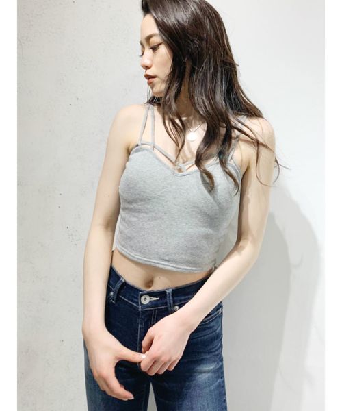 GYDA（ジェイダ）の「バインダービスチェ（キャミソール・レディース・ブラック/グレー/オフホワイト・FREE）」の15枚目の写真