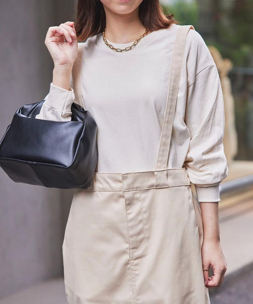 GILDAN（ギルダン）の「目黒蓮さん着用！【GILDAN】6.0オンス USA ウルトラコットンビッグシルエット 袖リブロングスリーブTシャツ 長袖Ｔシャツ 無地ロンT カットソー オーバーサイズ GL2400 MURS（Tシャツ/カットソー・レディース・ホワイト/ダークグレー/ブラック/オレンジ/ピンク/カーキ/ワイン/サックスブルー/サンドベージュ/ロイヤルブルー/ネイビー/ダークオレンジ/ダークブラウン/グリーン/ナチュラル/アッシュ/グレー/ヘザーチャコール/レモンイエロー/ダークグリーン/ゴールド/レッド/パープル・M/L/XL/S/2XL）」の9枚目の写真