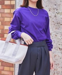 Tシャツ/カットソー（パープル/紫色系・ブランドロゴ