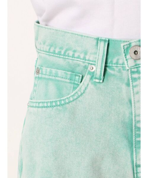 GYDA（ジェイダ）の「ケミカルJ/W デニムショーパン（デニムパンツ・レディース・ピンク/ブルー/グリーン・SMALL/MEDIUM/X-SMALL）」の17枚目の写真