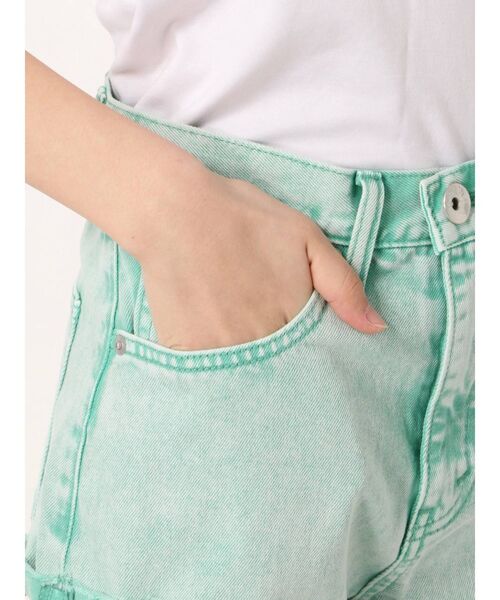 GYDA（ジェイダ）の「ケミカルJ/W デニムショーパン（デニムパンツ・レディース・ピンク/ブルー/グリーン・SMALL/MEDIUM/X-SMALL）」の15枚目の写真