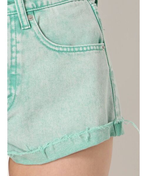 GYDA（ジェイダ）の「ケミカルJ/W デニムショーパン（デニムパンツ・レディース・ピンク/ブルー/グリーン・SMALL/MEDIUM/X-SMALL）」の14枚目の写真