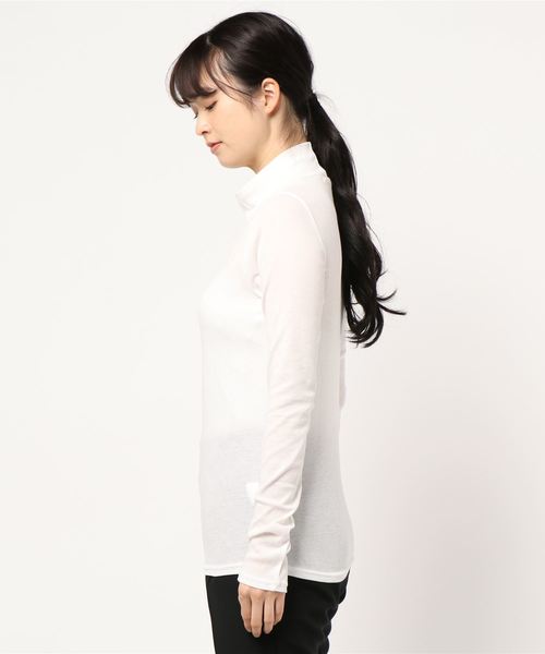 PAGEBOY(ページボーイ)の「シアーカットタートルプルオーバー(Tシャツ/カットソー・レディース・オフホワイト/ライトブルー/ブラック・FREE)」の11枚目の写真