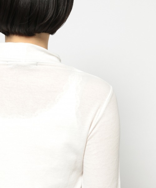 PAGEBOY(ページボーイ)の「シアーカットタートルプルオーバー(Tシャツ/カットソー・レディース・オフホワイト/ライトブルー/ブラック・FREE)」の15枚目の写真