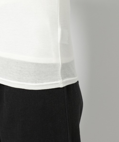 PAGEBOY(ページボーイ)の「シアーカットタートルプルオーバー(Tシャツ/カットソー・レディース・オフホワイト/ライトブルー/ブラック・FREE)」の4枚目の写真