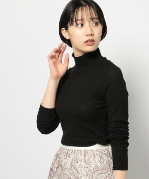 PAGEBOY(ページボーイ)の「シアーカットタートルプルオーバー(Tシャツ/カットソー・レディース・オフホワイト/ライトブルー/ブラック・FREE)」の19枚目の写真