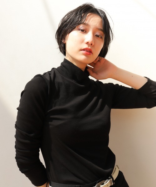 PAGEBOY(ページボーイ)の「シアーカットタートルプルオーバー(Tシャツ/カットソー・レディース・オフホワイト/ライトブルー/ブラック・FREE)」の20枚目の写真