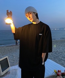 ビッグシルエットロゴプレートシンプルTシャツ DT2129 【MASONPRINCE】