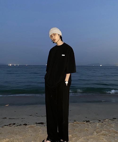 MASONPRINCE（メイソンプリンス）の「ビッグシルエットロゴプレートシンプルTシャツ DT2129 【MASONPRINCE】（Tシャツ/カットソー・メンズ・ブラック/ホワイト・L/M/S/XL）」の16枚目の写真