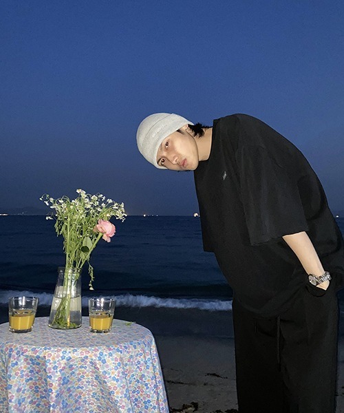 MASONPRINCE（メイソンプリンス）の「ビッグシルエットロゴプレートシンプルTシャツ DT2129 【MASONPRINCE】（Tシャツ/カットソー・メンズ・ブラック/ホワイト・L/M/S/XL）」の18枚目の写真