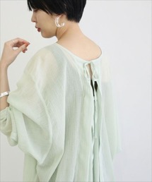 ADAM ET ROPE' | 楊柳バックリボンブラウス(シャツ/ブラウス)