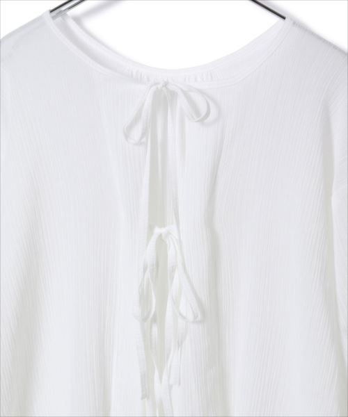 ADAM ET ROPE'（アダムエロペ）の「楊柳バックリボンブラウス（シャツ/ブラウス・レディース・ホワイト/グリーン系その他・FREE）」の9枚目の写真