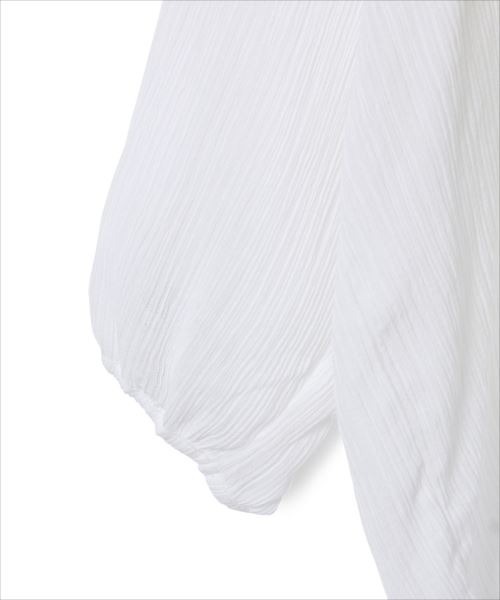 ADAM ET ROPE'（アダムエロペ）の「楊柳バックリボンブラウス（シャツ/ブラウス・レディース・ホワイト/グリーン系その他・FREE）」の4枚目の写真