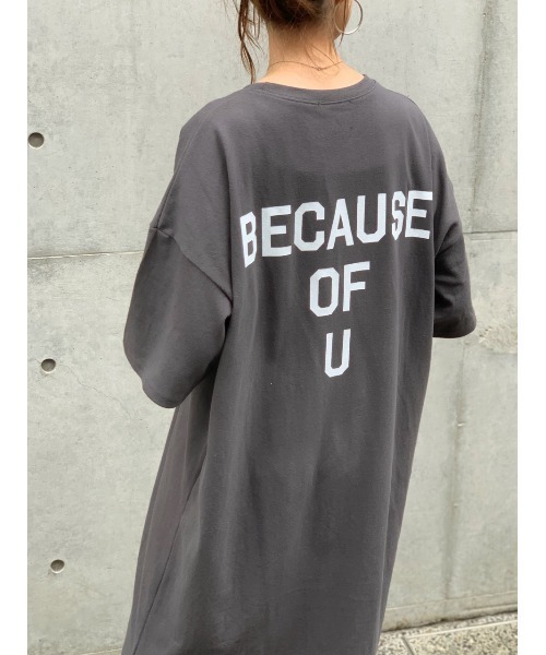 Day and Grade（デイアンドグレイド）の「ロゴマキシカットソーワンピース（ワンピース・レディース・グレイッシュベージュ・FREE）」の7枚目の写真