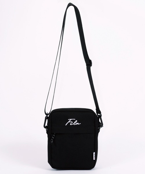 FILA(フィラ)の「FILA/フィラ ミニ ショルダーバッグ 筆記体 ブランド ロゴ 刺繍 コンパクト ポーチ 小物入れ(ショルダーバッグ・メンズ・ホワイト/ブラック/レッド/ネイビー/ブラック系その他/ブラック×ホワイト/ターコイズブルー/ライトグレー・FREE)」の18枚目の写真