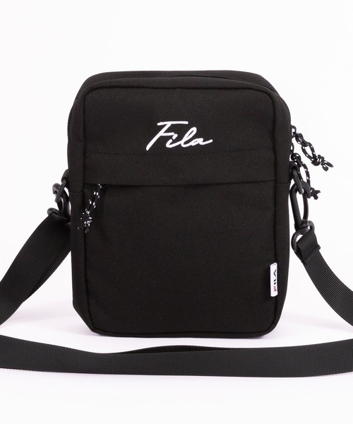 FILA(フィラ)の「FILA/フィラ ミニ ショルダーバッグ 筆記体 ブランド ロゴ 刺繍 コンパクト ポーチ 小物入れ(ショルダーバッグ・メンズ・ホワイト/ブラック/レッド/ネイビー/ブラック系その他/ブラック×ホワイト/ターコイズブルー/ライトグレー・FREE)」の17枚目の写真