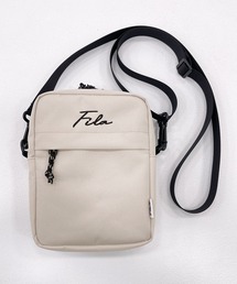 FILA（フィラ）の「FILA/フィラ ミニ ショルダーバッグ 筆記体 ブランド ロゴ 刺繍 コンパクト ポーチ 小物入れ（ショルダーバッグ）」