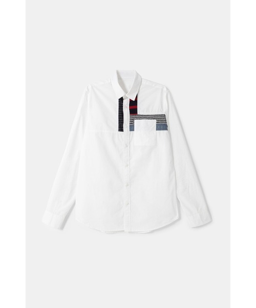 Desigual（デシグアル）の「シャツ長袖 LEON（シャツ/ブラウス・メンズ・ホワイト・3L/2L/L/M/S）」の8枚目の写真