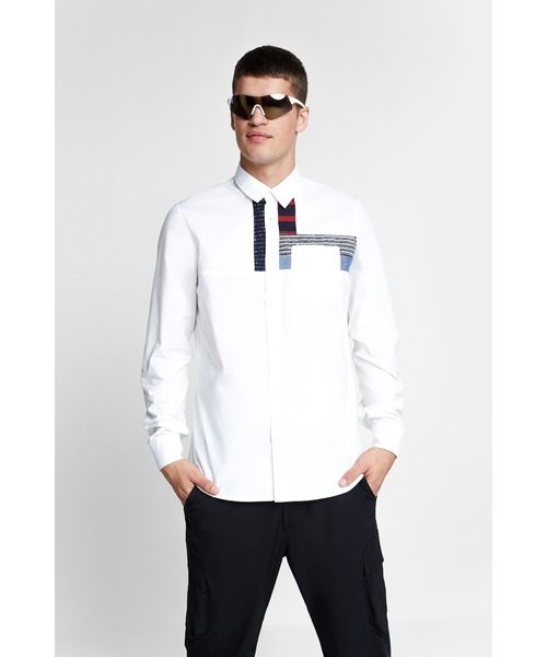 Desigual（デシグアル）の「シャツ長袖 LEON（シャツ/ブラウス・メンズ・ホワイト・3L/2L/L/M/S）」の10枚目の写真