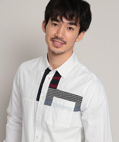 Desigual（デシグアル）の「シャツ長袖 LEON（シャツ/ブラウス・メンズ・ホワイト・3L/2L/L/M/S）」の5枚目の写真
