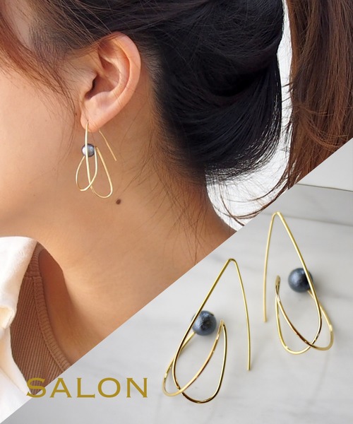 SALON（サロン）の「オリジナルエアーパール立体ピアス（ピアス（両耳用）・レディース・ゴールド・FREE）」の10枚目の写真