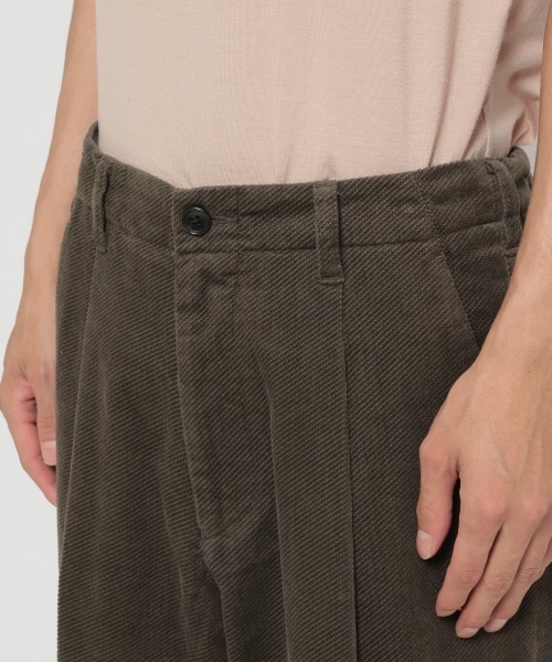 LOWRYS FARM（ローリーズファーム）の「ドビーコーデュロイタックパンツ　918069（その他パンツ・メンズ・チャコールグレー/ブラウン・MEDIUM/LARGE）」の5枚目の写真