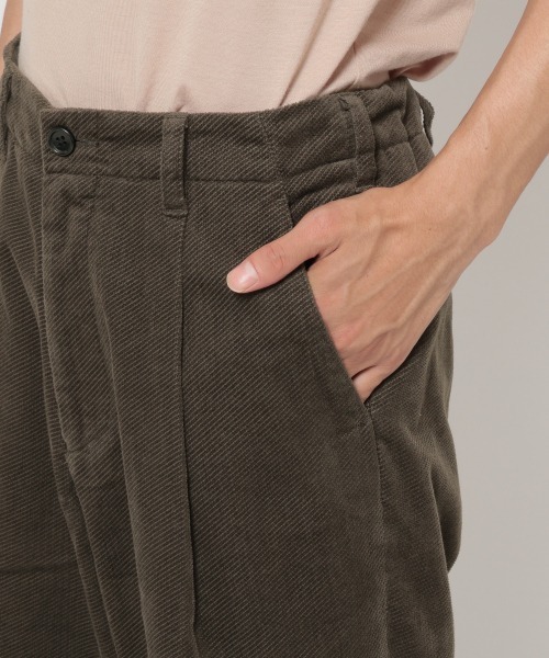 LOWRYS FARM（ローリーズファーム）の「ドビーコーデュロイタックパンツ　918069（その他パンツ・メンズ・チャコールグレー/ブラウン・MEDIUM/LARGE）」の6枚目の写真
