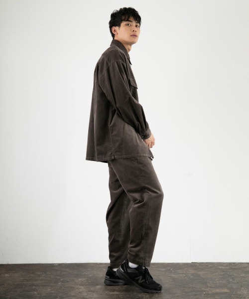 LOWRYS FARM（ローリーズファーム）の「ドビーコーデュロイタックパンツ　918069（その他パンツ・メンズ・チャコールグレー/ブラウン・MEDIUM/LARGE）」の17枚目の写真